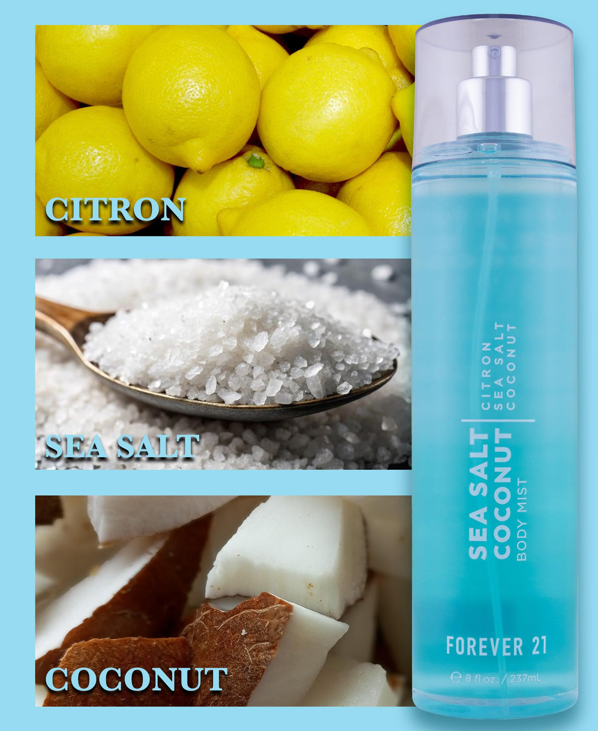 Sea Salt Coconut Body Mist, 8 fl oz D778