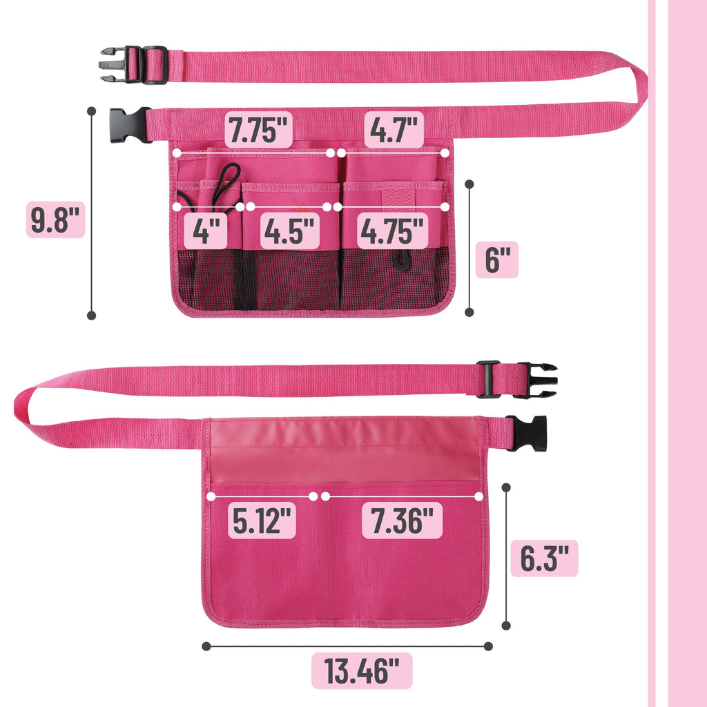Pink 7 Pocket Garden Tool Belt X57887