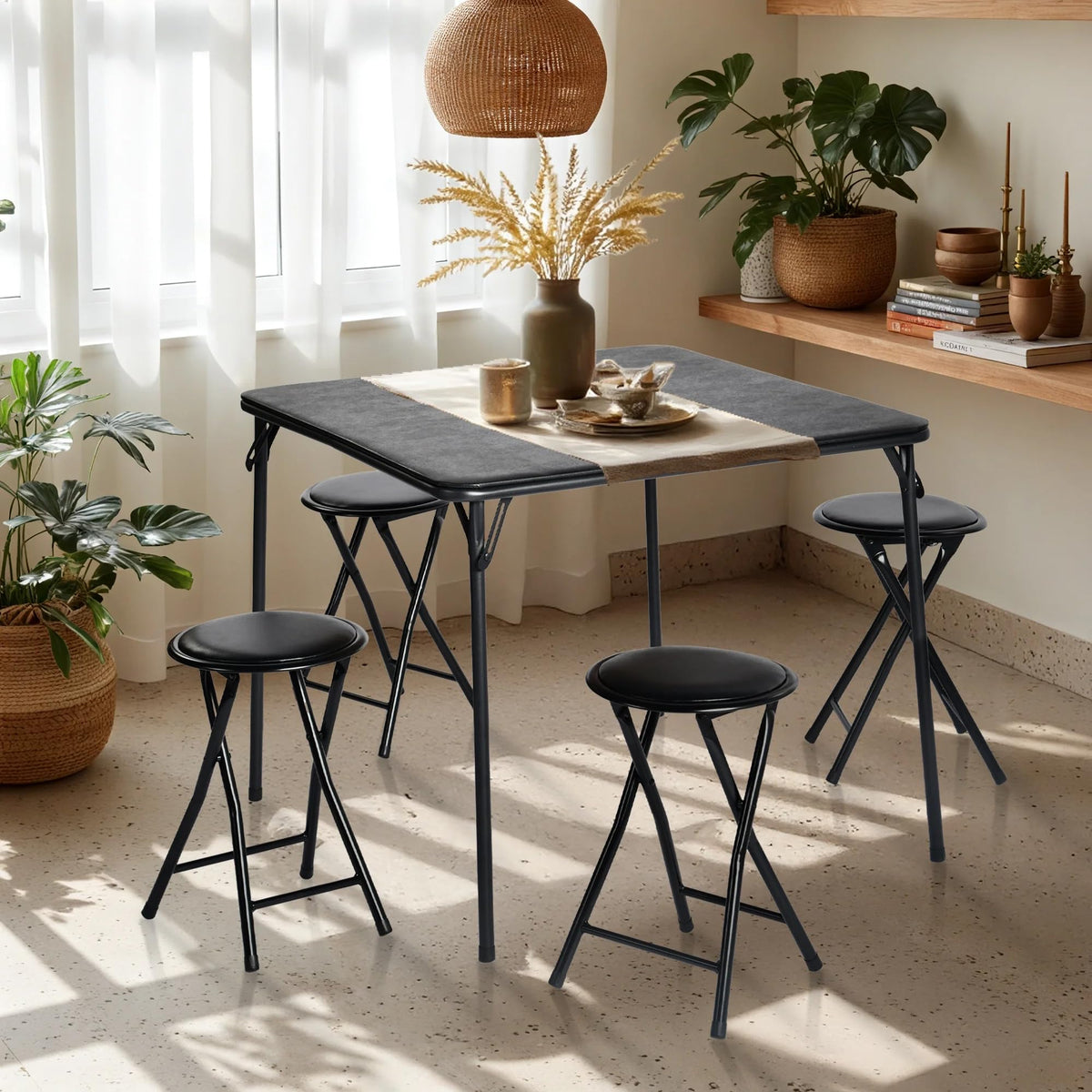 Black Folding Card Table M275