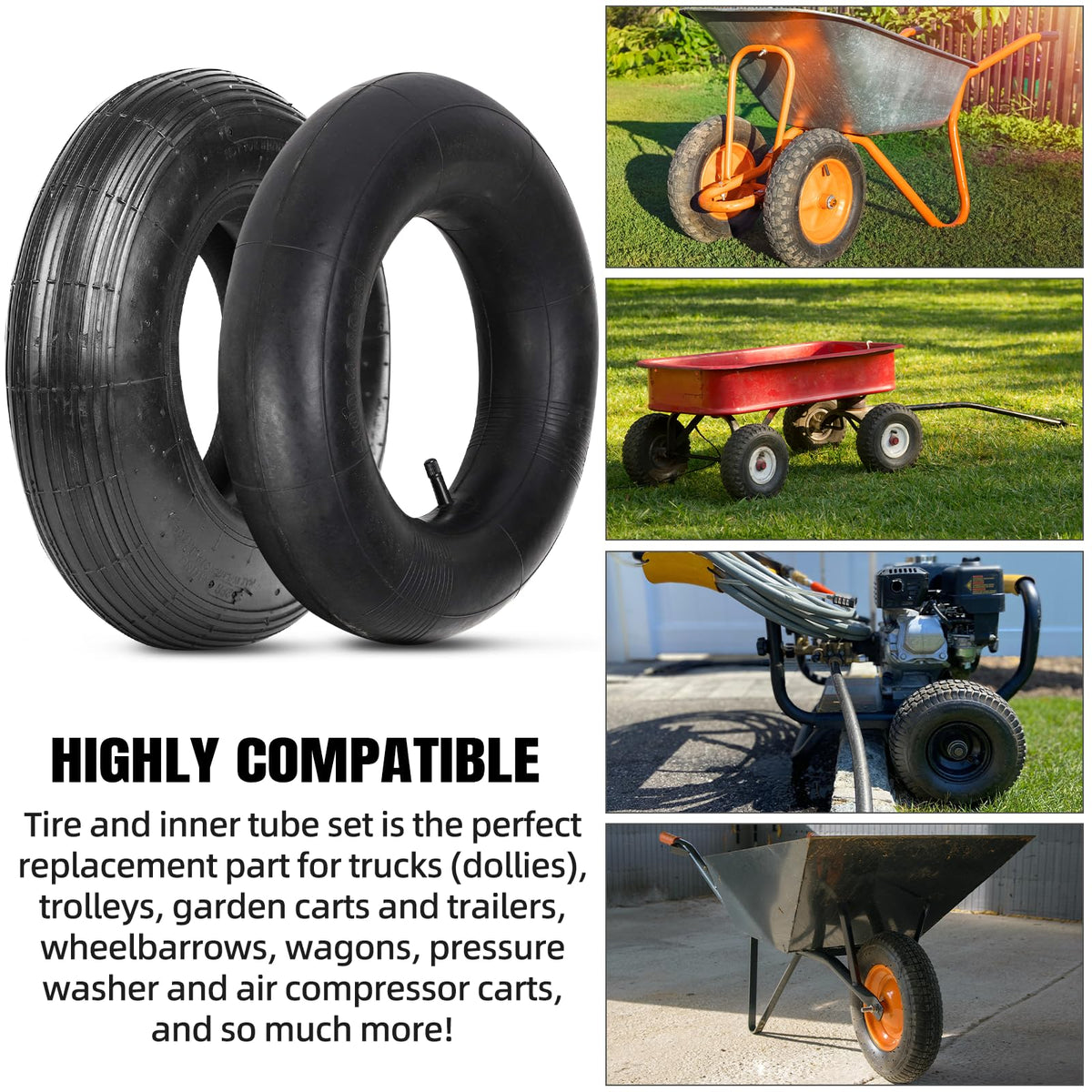 4.80/4.00-8" Tire and Inner Tube Set G894442