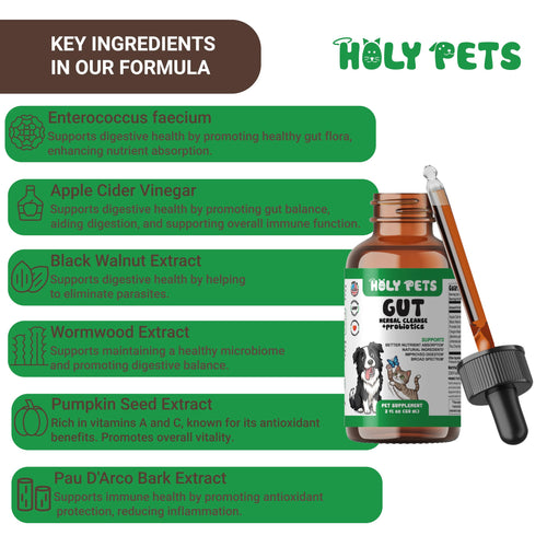 2 oz Liquid Wormwood & Black Walnut Pet Supplement S88075
