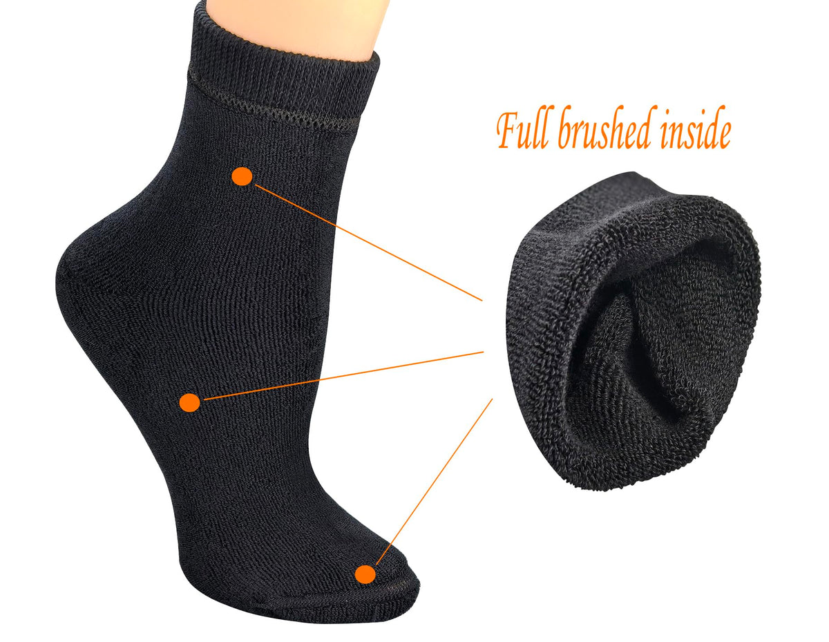 4 Pairs Warm Ankle Socks I18352