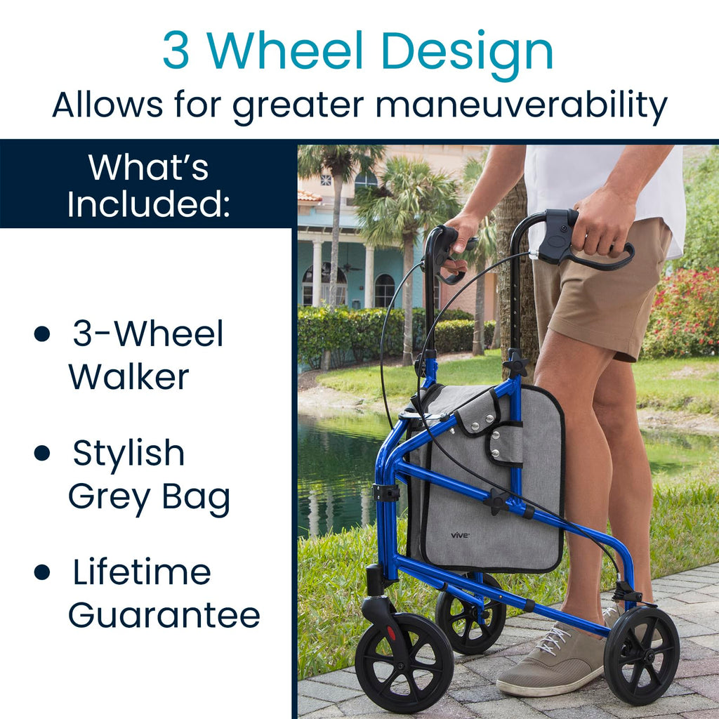 3 Wheel Foldable Walker F799153