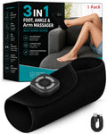 Cordless Air Compression Foot & Ankle Massager with Heat & Vibration M128