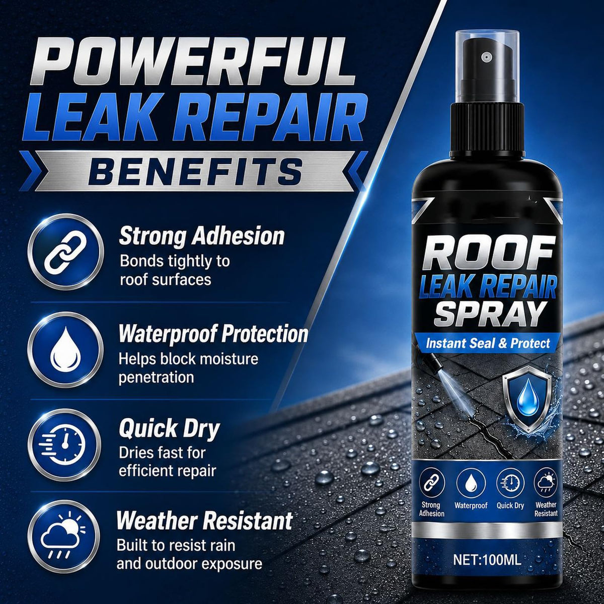 Waterproof Leak Repair Spray 3pcs R7901