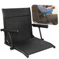 Fishing Boat Seat with Armrest, Mesh Fabric, Aluminum Frame, 350 LBS Capacity, Foldable M22383