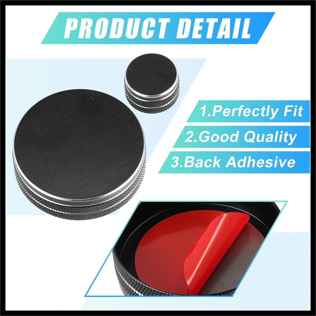Black Multimedia Volume Knob Caps Decals Stickers Covers T2699