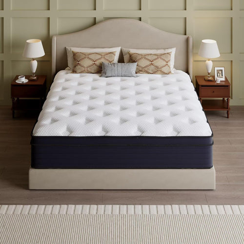 14 Inch Hybrid Green Tea Cooling Gel Memory Foam Mattress H155