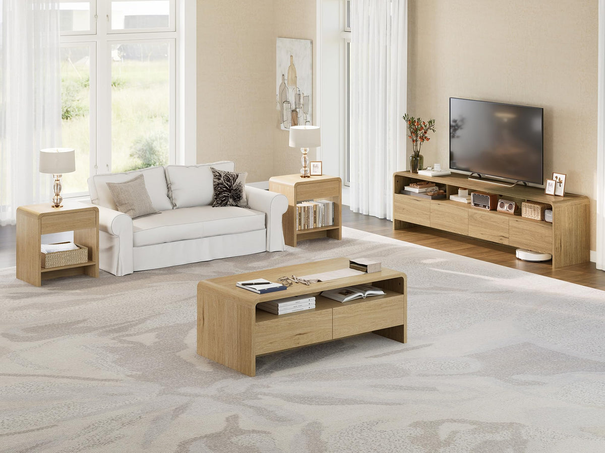 3-Piece Coffee Table Set with 2 End Tables U8187