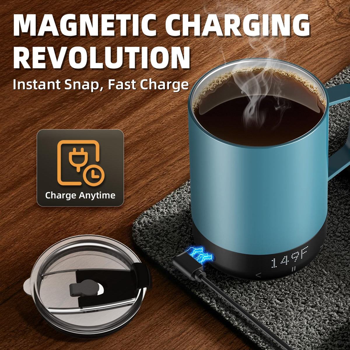 14 Oz Rechargeable Self Heating Coffee Mug G257842