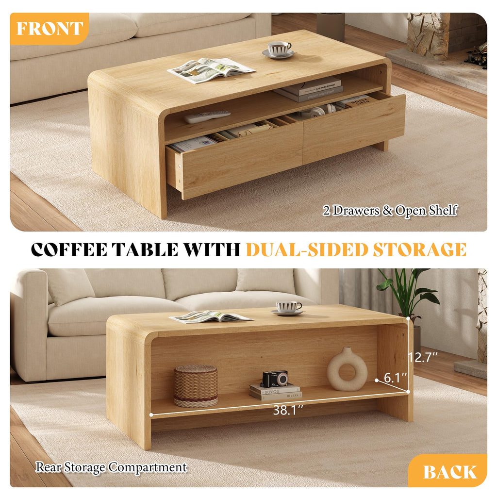 3-Piece Coffee Table Set with 2 End Tables U8187