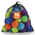 Colorful Tennis Balls for Dogs, 2.5 inches, 16 Pack K190587