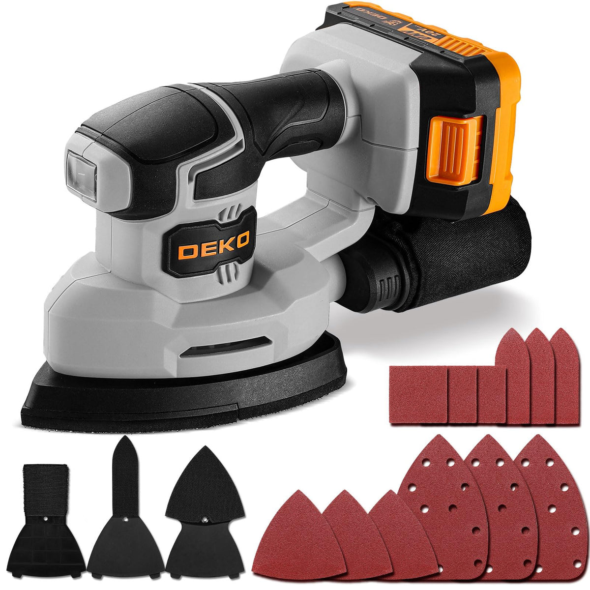 Cordless Detail Sander with Dust Collector E989