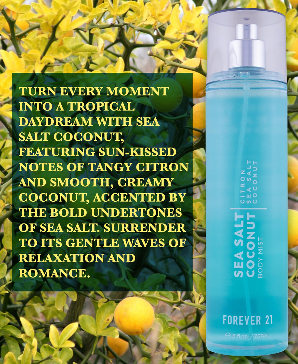 Sea Salt Coconut Body Mist, 8 fl oz D778