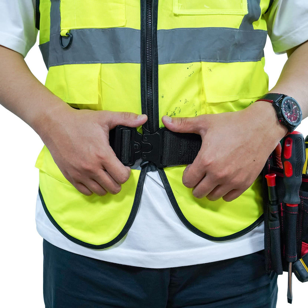 2" Nylon Web Work Tool Belt with Quick Release Metal Buckle S650