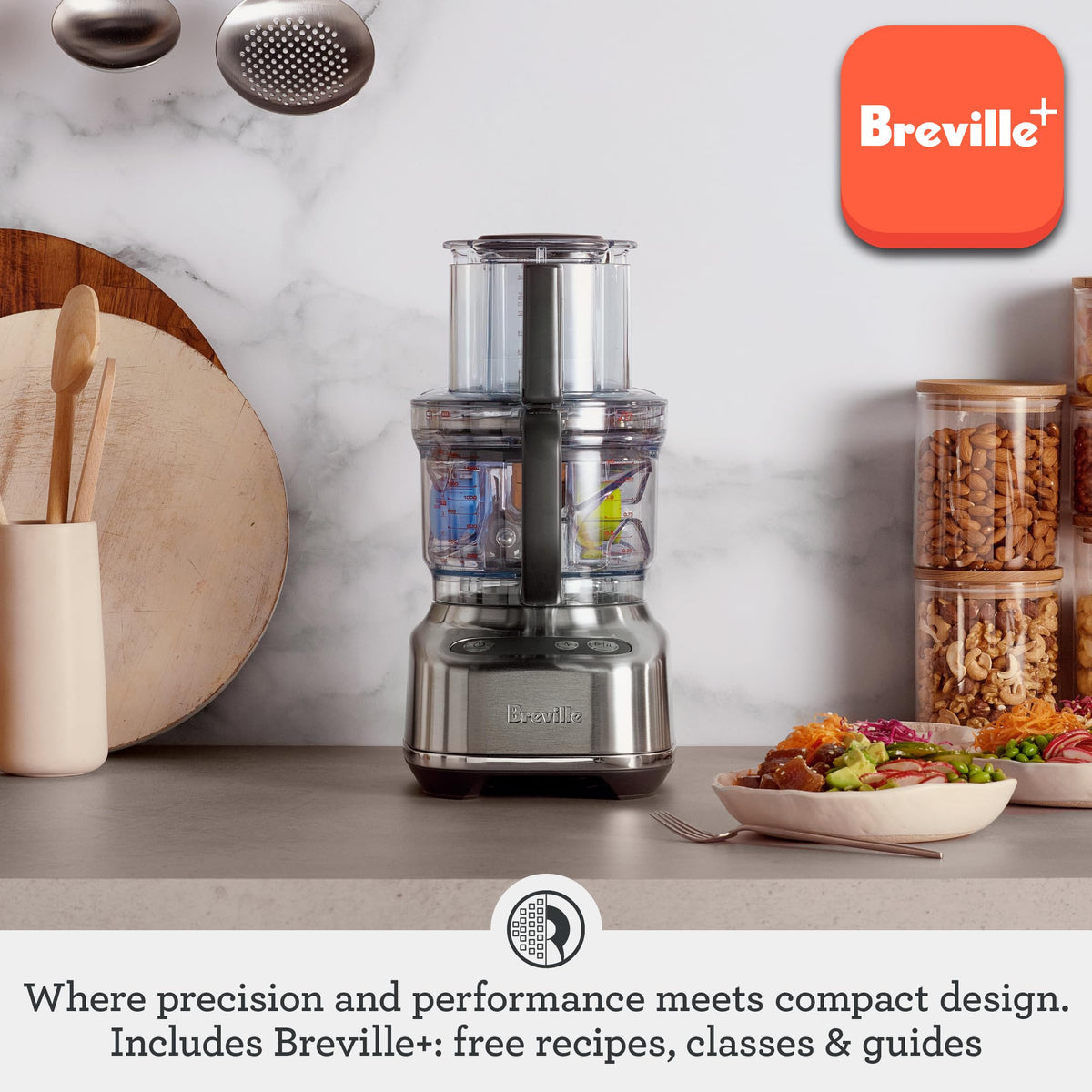 9 Processor and Dicer, Brushed Stainless Steel S4546
