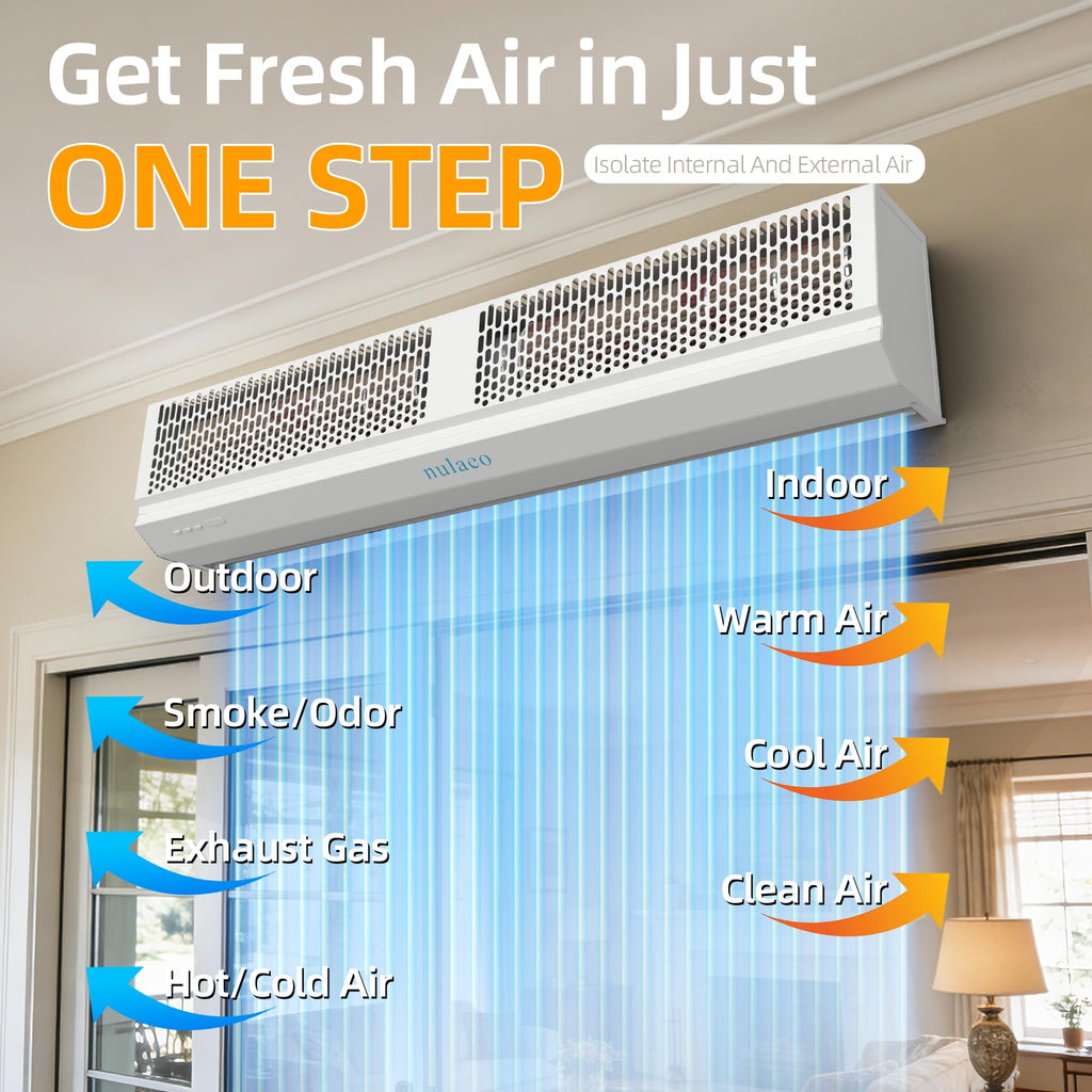 36'' Wall-Mounted 2-Speed Air Curtain X729