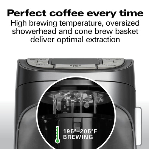 12 Cup Programmable Drip Coffee Maker F453