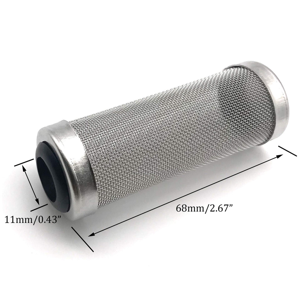 Aquarium Fish Tank Intake Strainer Stainless Steel 11mm R2728