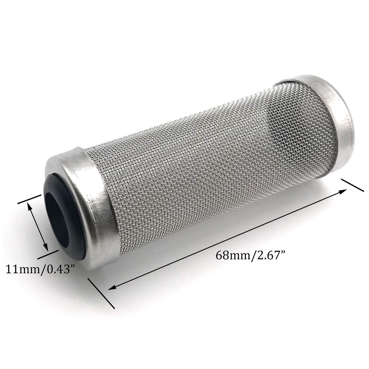 Aquarium Fish Tank Intake Strainer Stainless Steel 11mm R2728