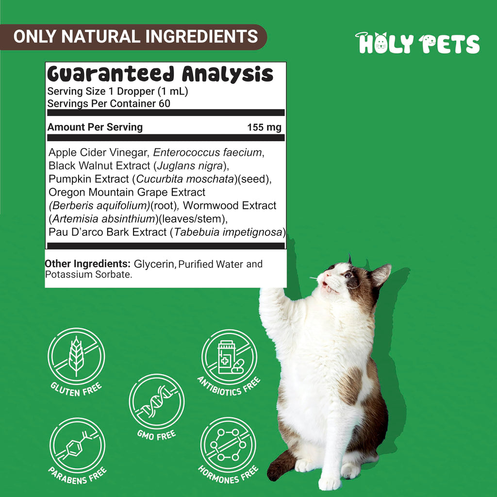 2 oz Liquid Wormwood & Black Walnut Pet Supplement S88075