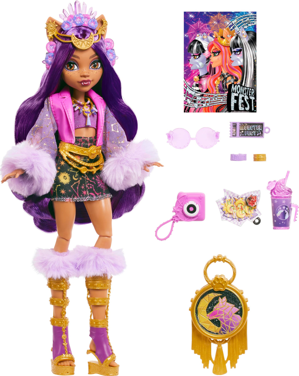 Monster High Doll with Glam Outfit & Accessories S21919