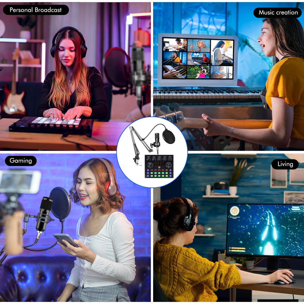 Podcast Equipment Bundle with Voice Changer L8810