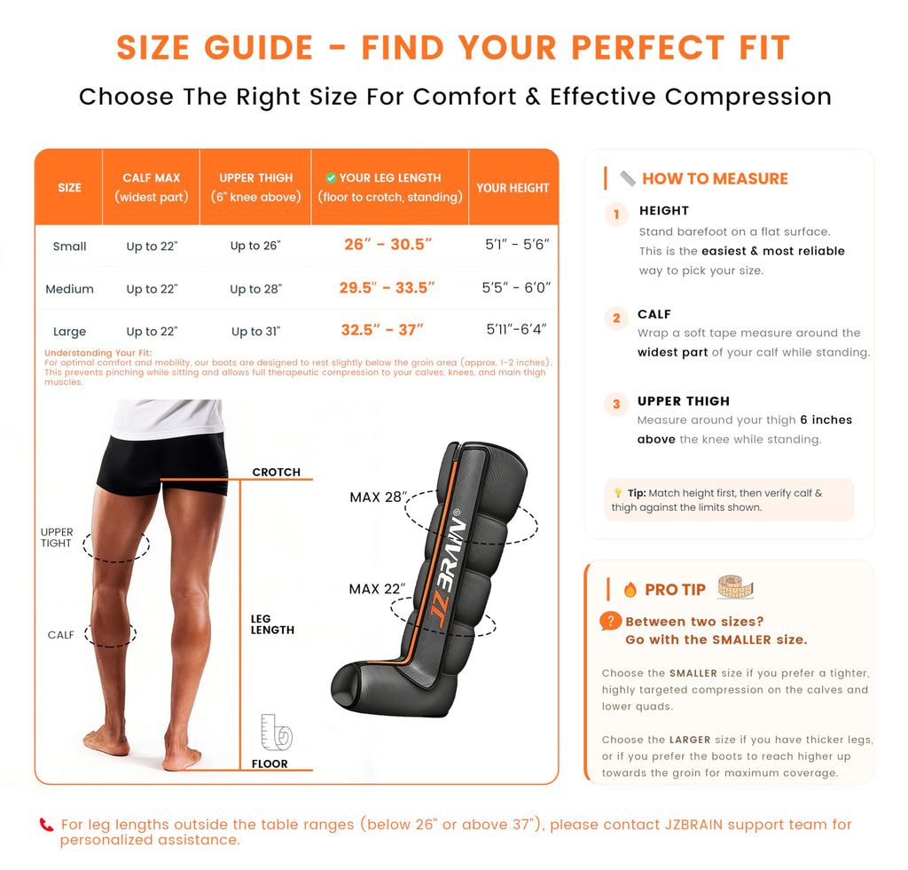 Air Compression Boots Leg Massager with Heat I73566
