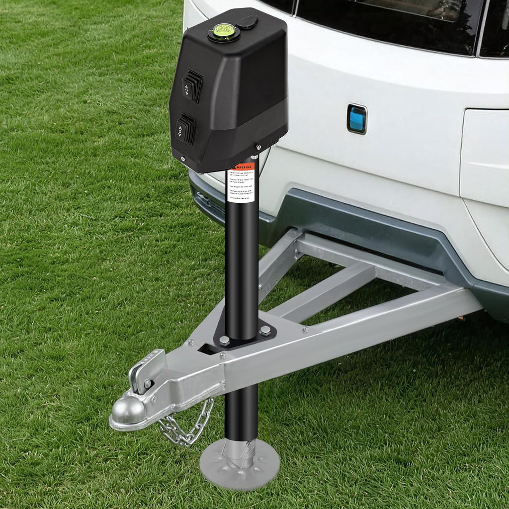 Waterproof Electric Trailer Jack with Built-in Spirit Level C9579