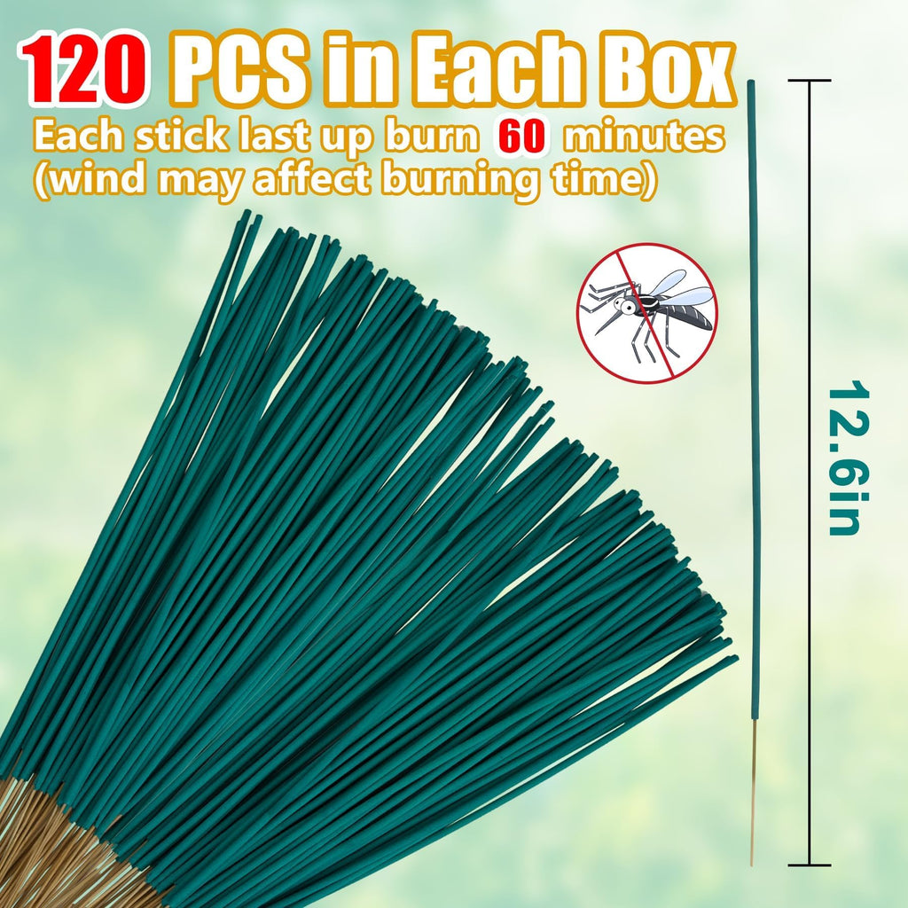 120 Pcs Citronella Oil Incense Sticks C1865