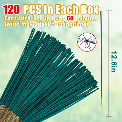 120 Pcs Citronella Oil Incense Sticks C1865