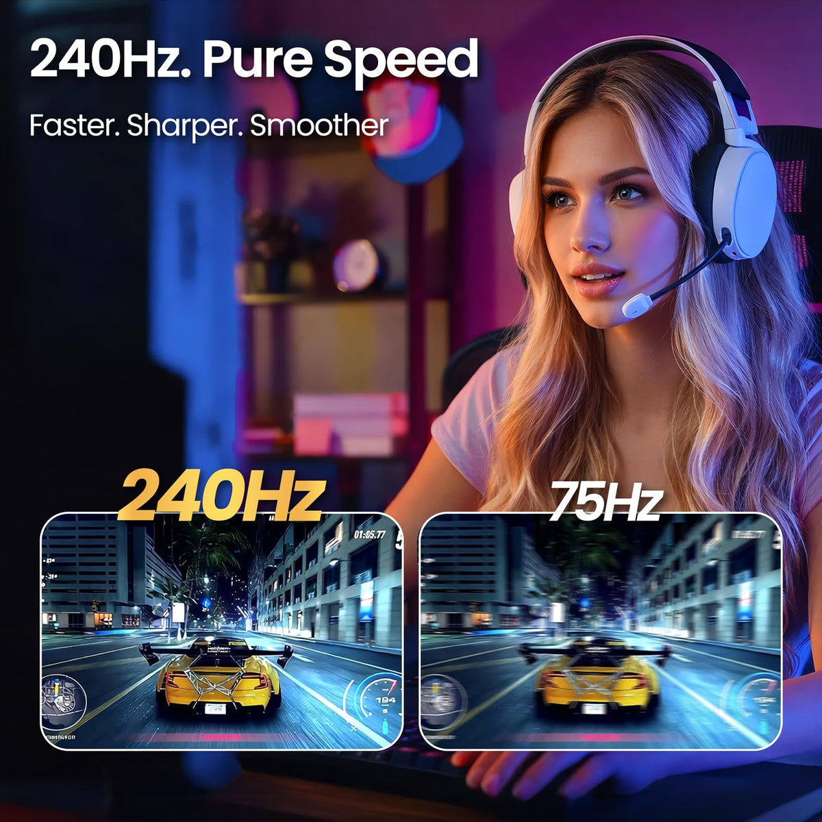 34" WQHD 240Hz Ultrawide Curved Gaming Monitor K310053