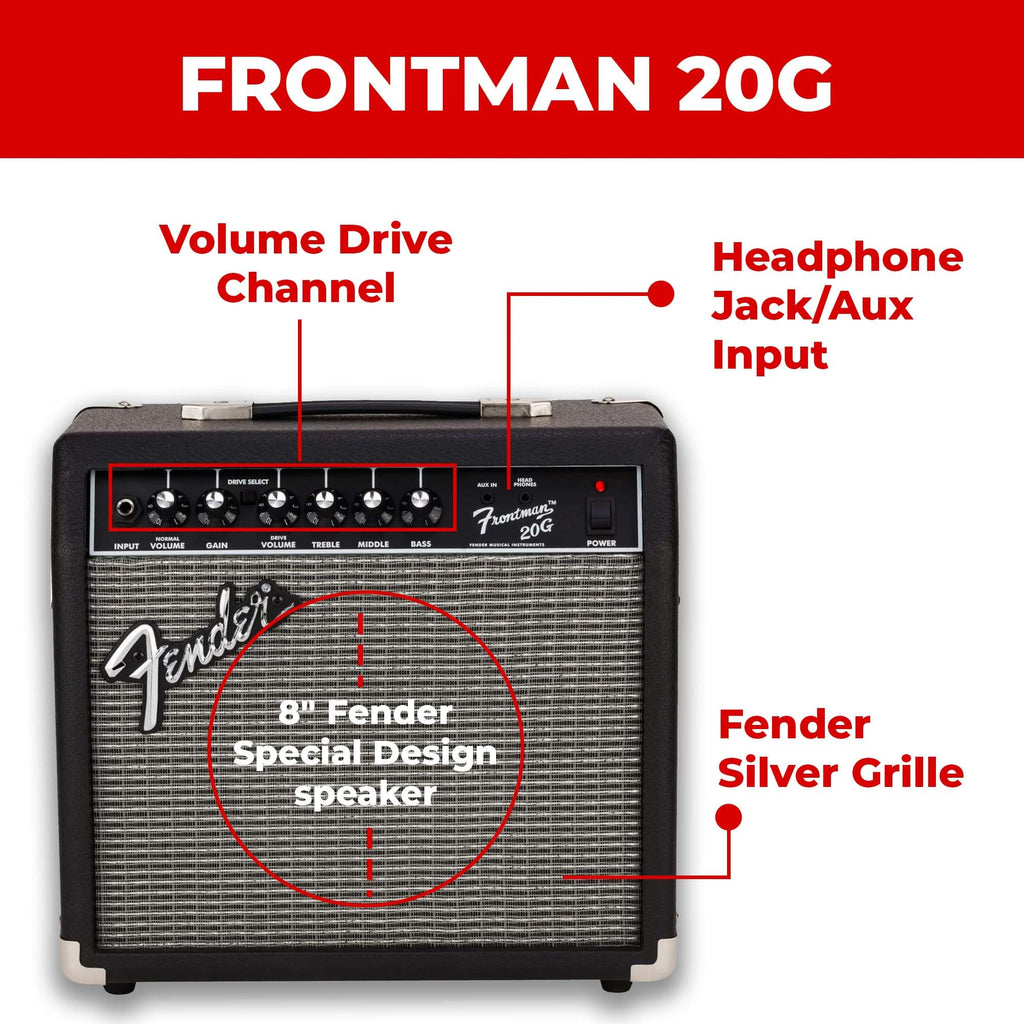 Black Guitar Combo Amplifier with Cable D922