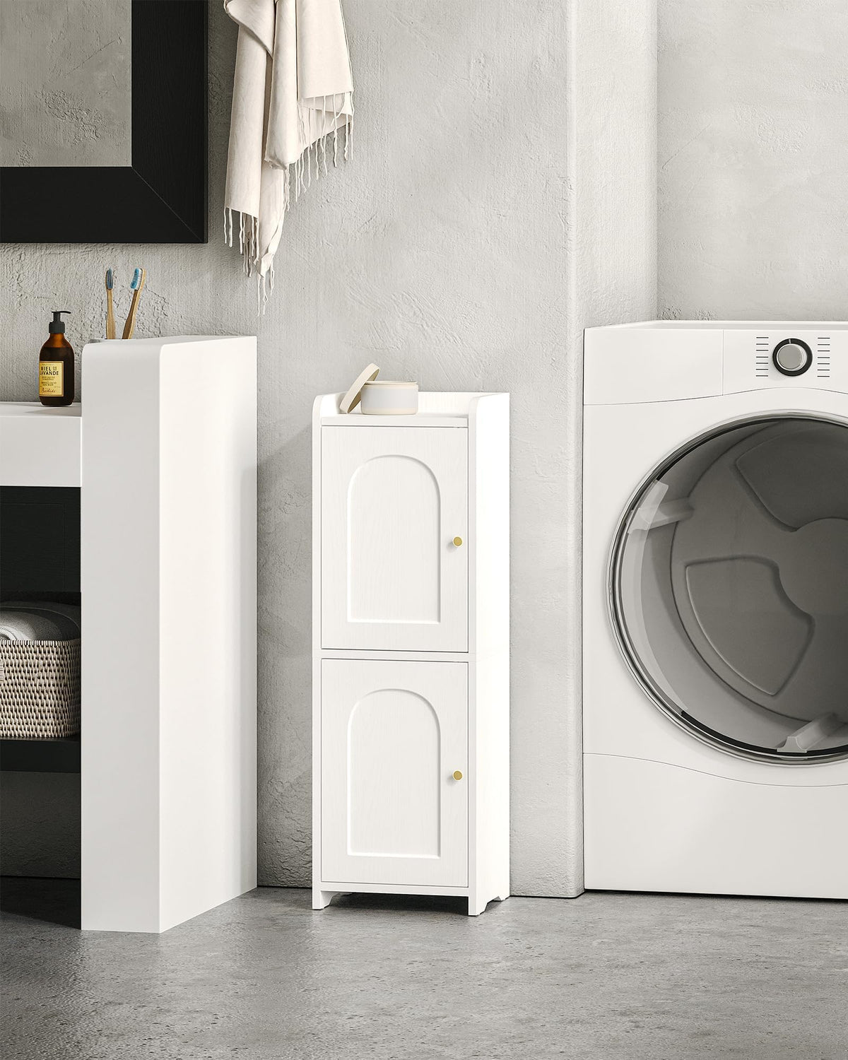Bathroom Storage Cabinet with 2 Doors Q590603