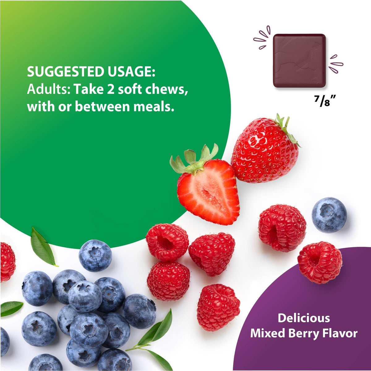 Beet Root Soft Chews Supplement 500 mg 60 Count V67898