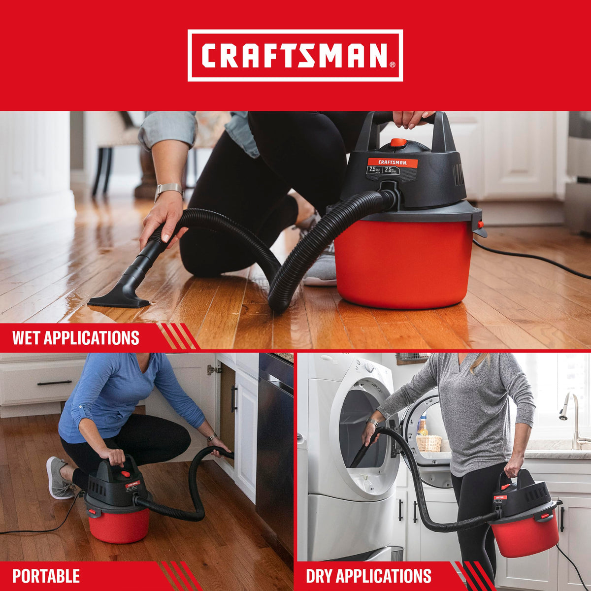 2.5 Gallon Wet Dry Shop Vacuum Y503