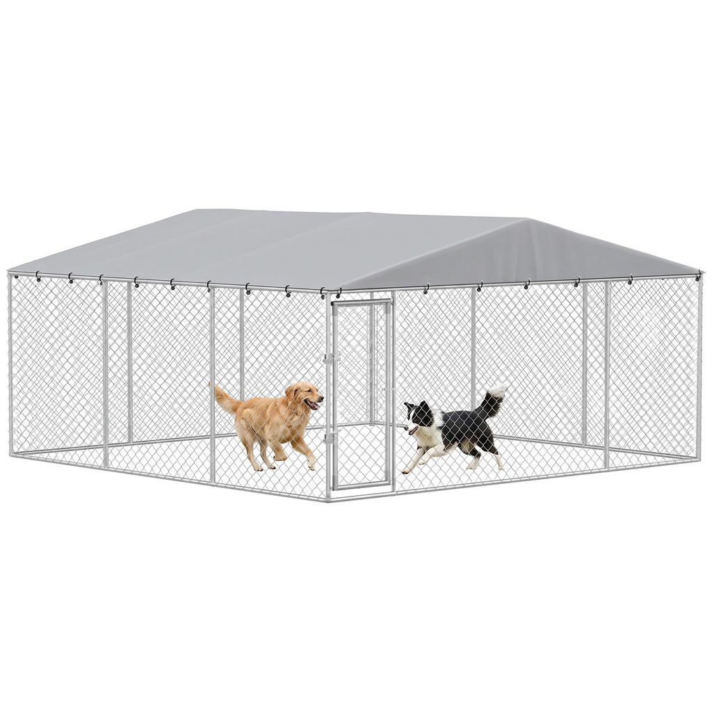 Extra Large Outdoor Dog Kennel 13' x 13' x 6.5' G702