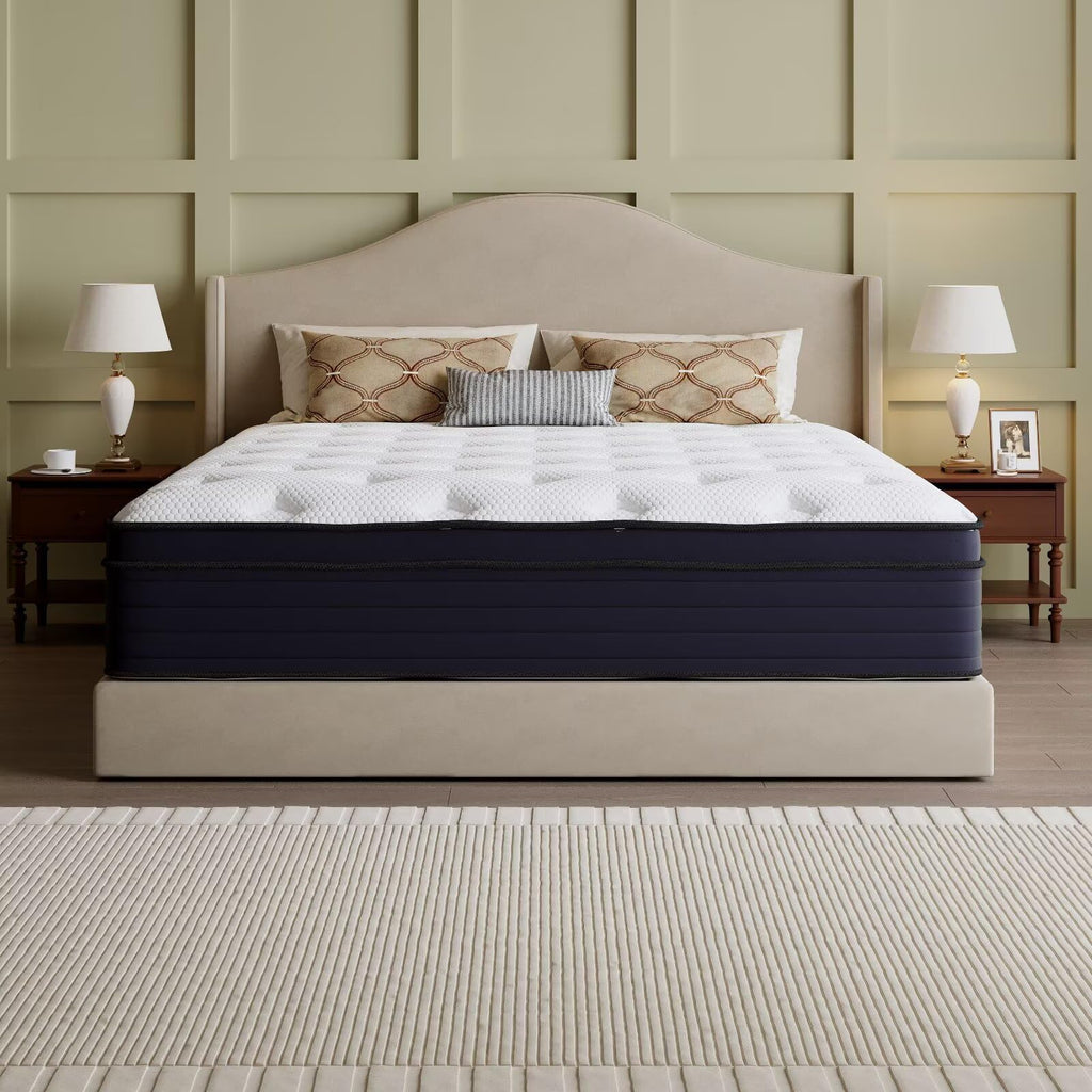14 Inch Hybrid Green Tea Cooling Gel Memory Foam Mattress H155