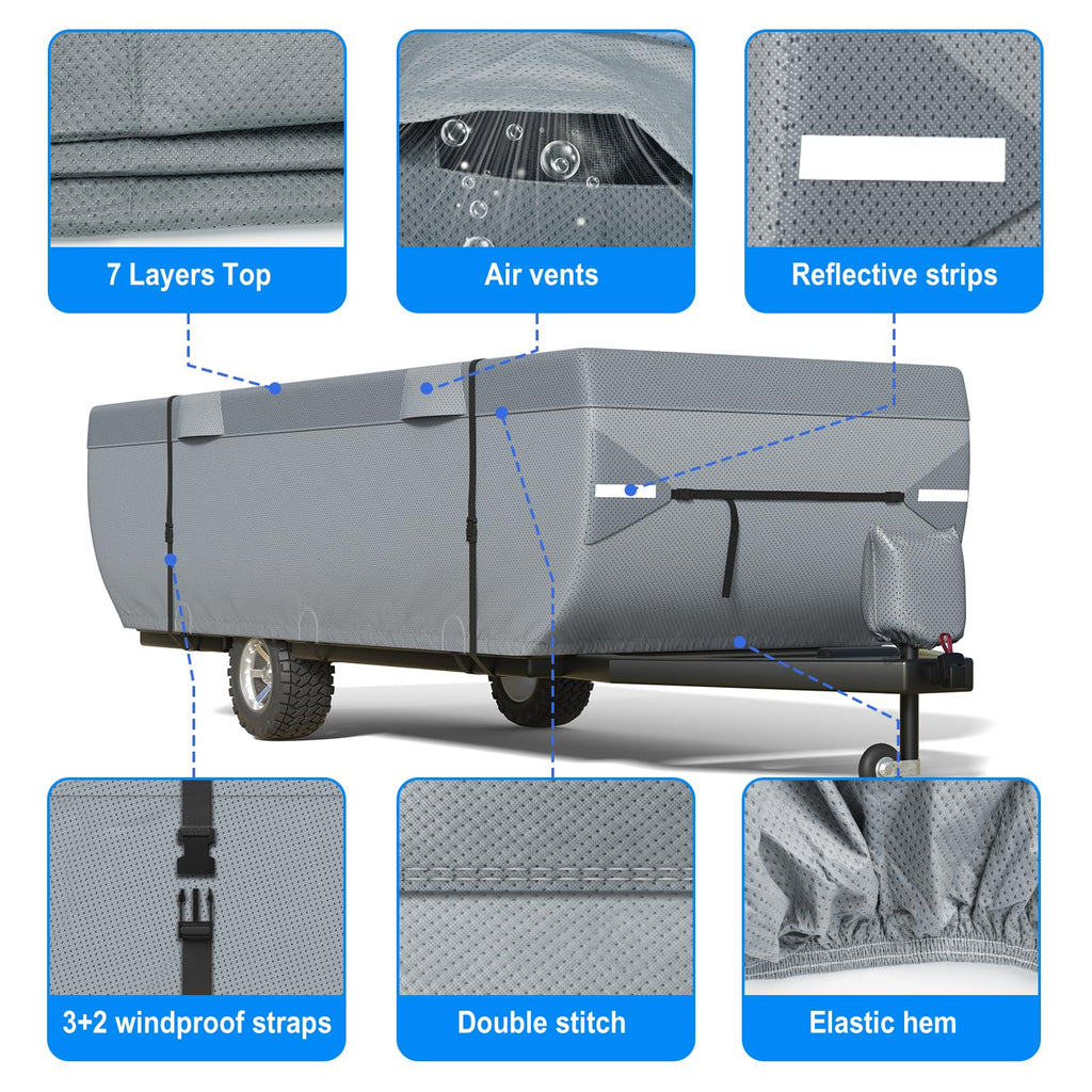 9 Layers 14-16ft Tent Trailer Cover S187168