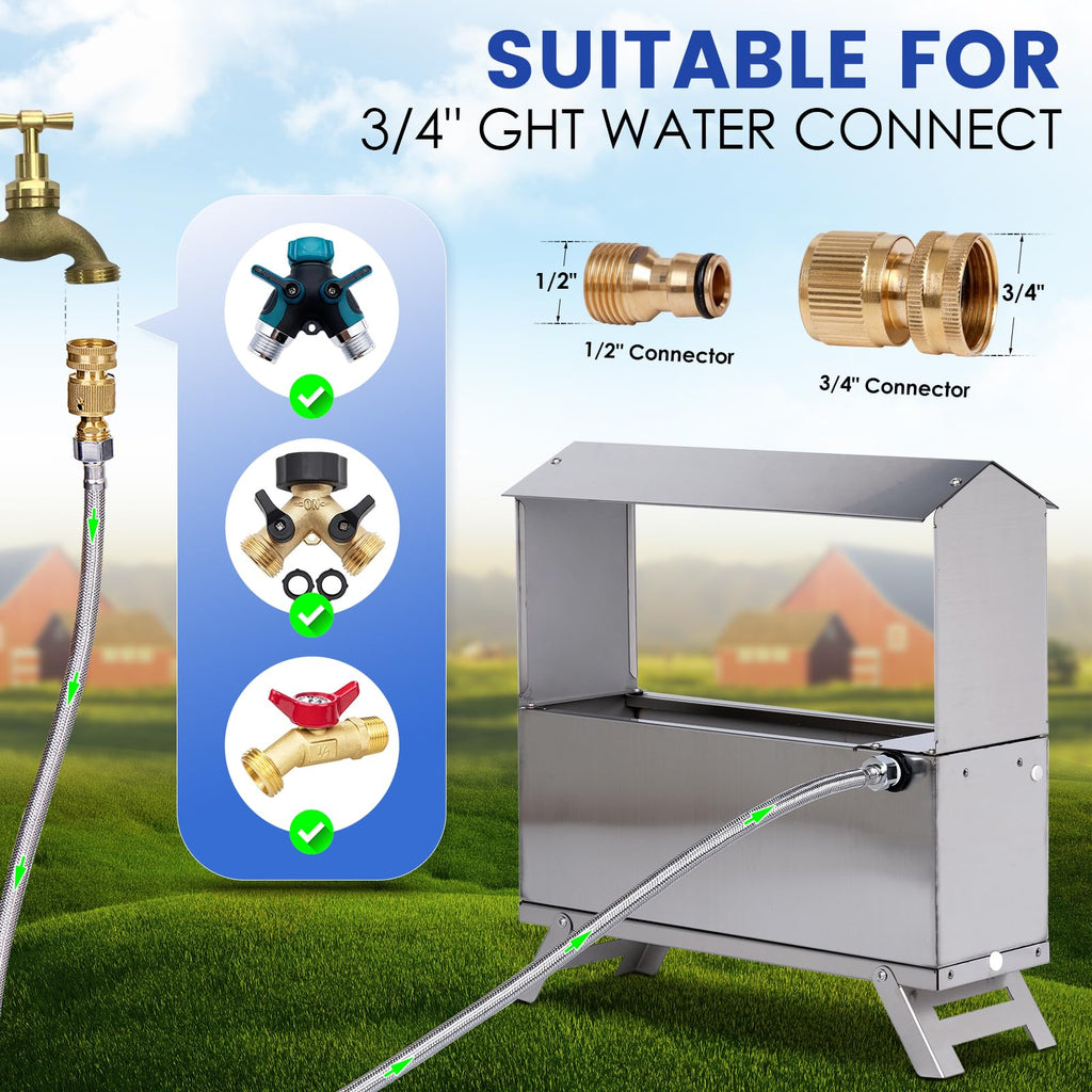 Automatic Chicken Waterer with Float Valve Kit P6758