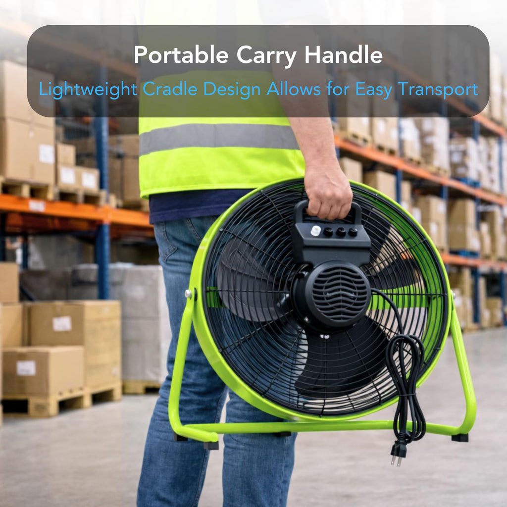 20-Inch High-Velocity Industrial Floor Fan Y143
