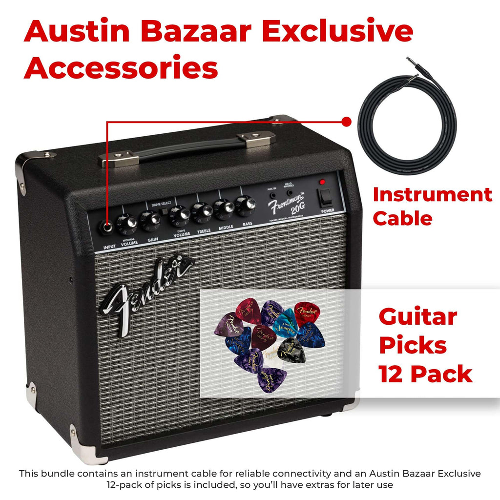 Black Guitar Combo Amplifier with Cable D922