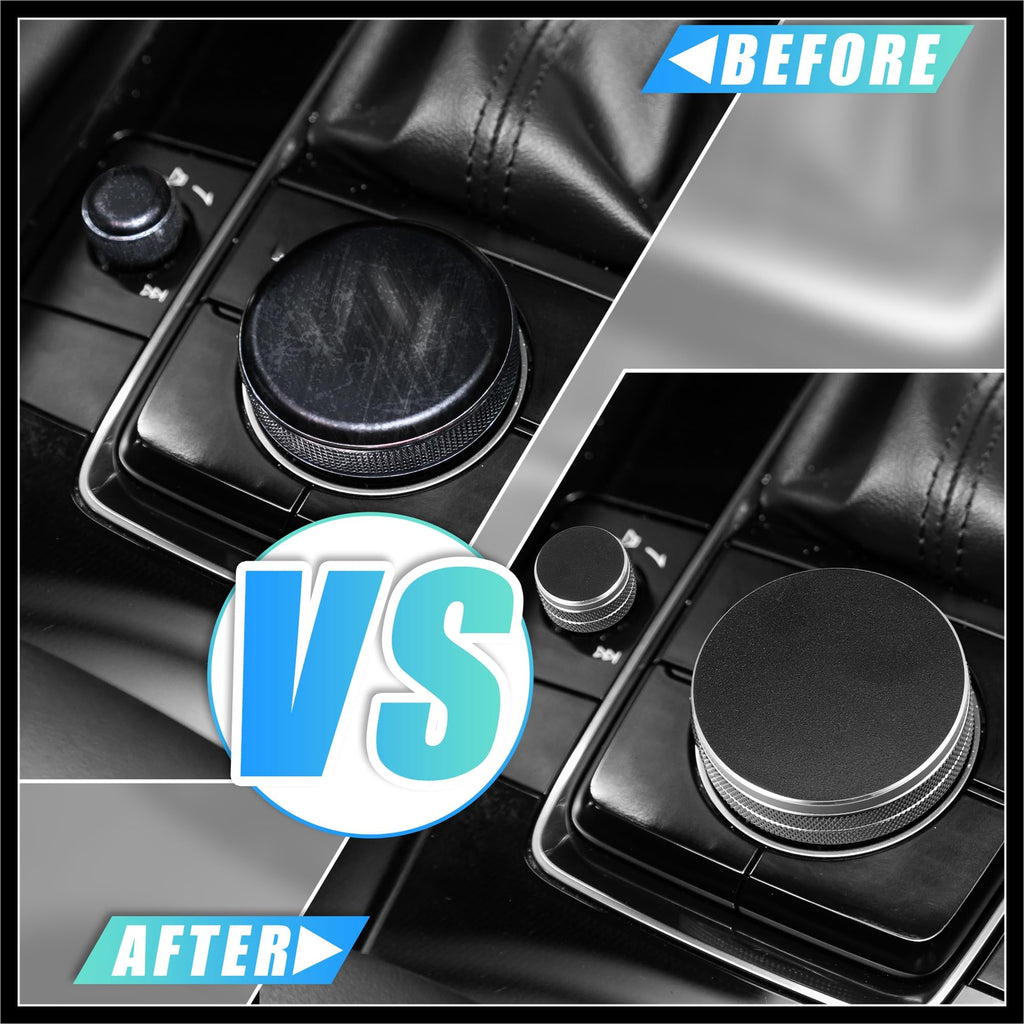 Black Multimedia Volume Knob Caps Decals Stickers Covers T2699