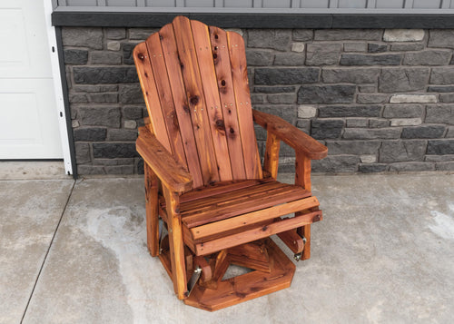 23" Cedar Adirondack Swivel Glider H1395