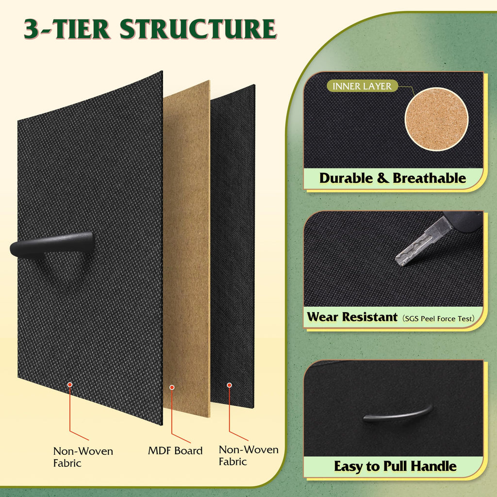 Black 10 Drawer Fabric Dresser W920