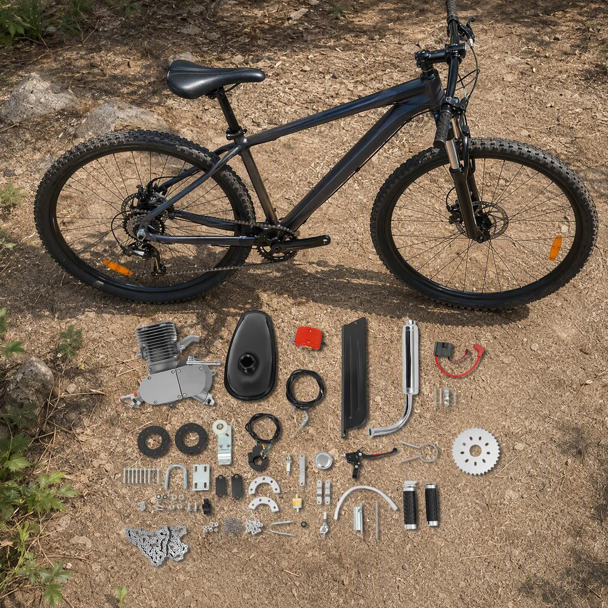 2 Stroke 100CC Bicycle Engine Kit with 36 Tooth Sprocket E433