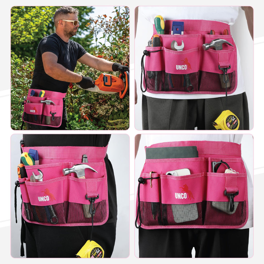 Pink 7 Pocket Garden Tool Belt X57887