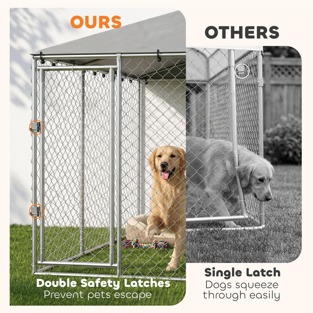 Extra Large Outdoor Dog Kennel 13' x 13' x 6.5' G702