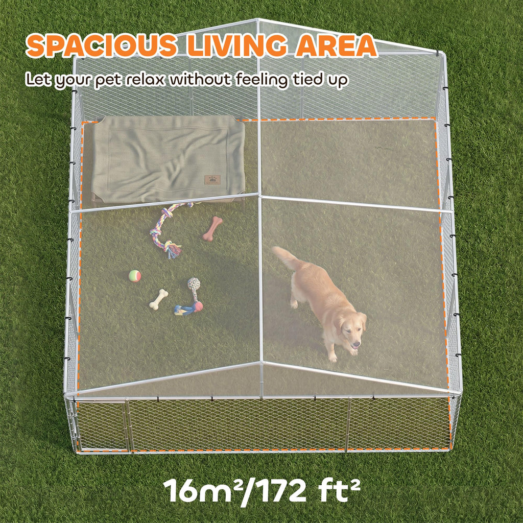 Extra Large Outdoor Dog Kennel 13' x 13' x 6.5' G702