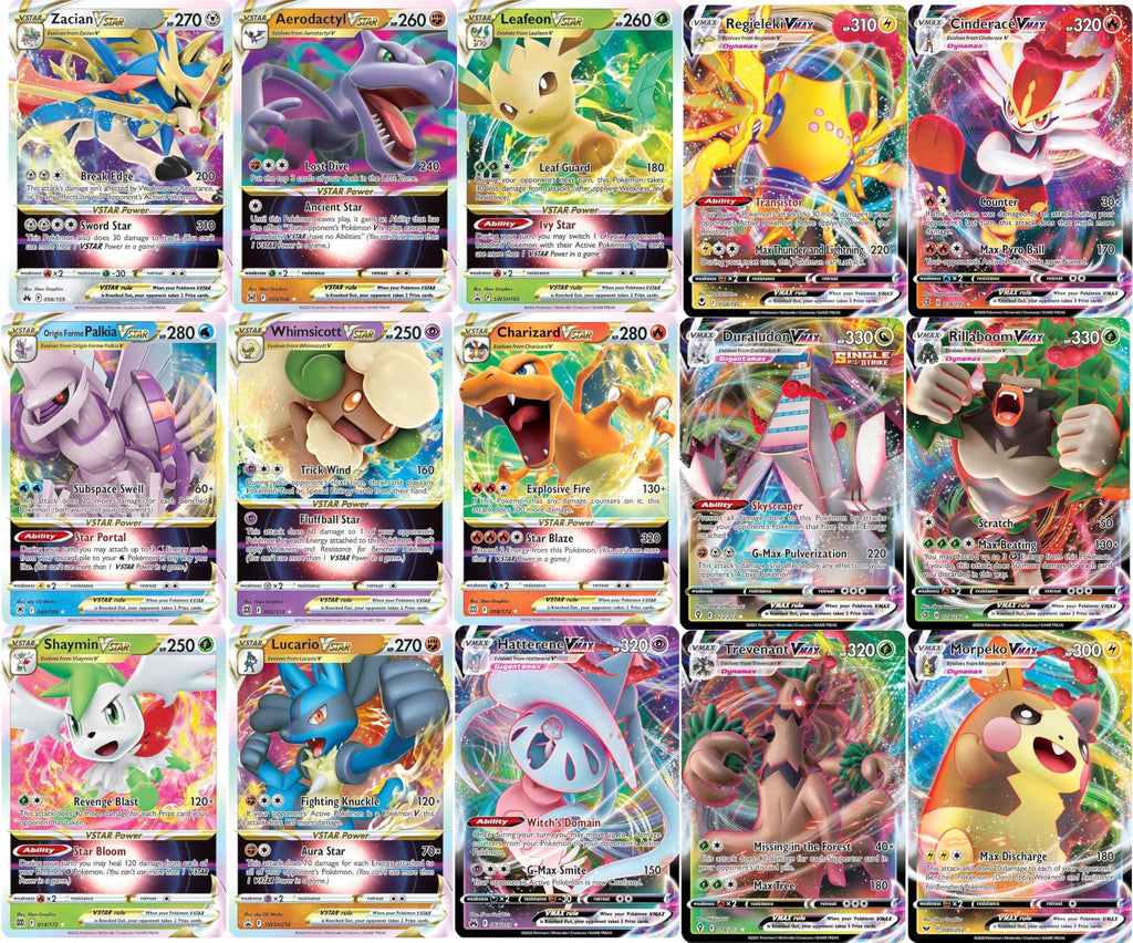 Pokemon 5 VMAX/VSTAR Card Lot Q6089